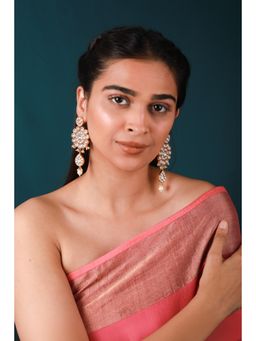 RIANA JEWELLERY - White Pearls Long Earrings