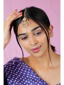 RIANA JEWELLERY - Contemporary Maang Tikka With Pearls