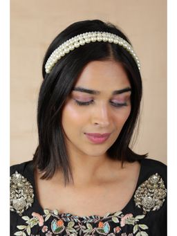 RIANA JEWELLERY - Statement Pearl Matha Patti For Women