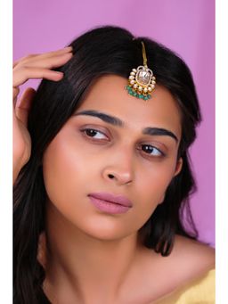 RIANA JEWELLERY - Monzonite Stone Maang Tikka