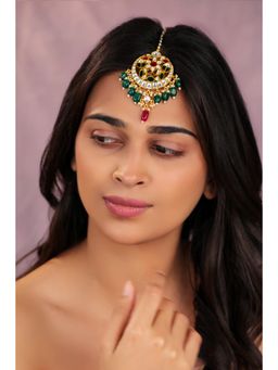 RIANA JEWELLERY - Ethnic Multicolour Design Maang Tikka
