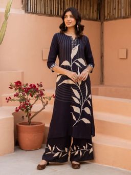 Autumnlane - Bakul Jet Printed Kurta Pant (Set of 2)
