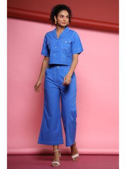 Autumnlane - Lovely Blue Cotton Co-Ord (Set of 2)
