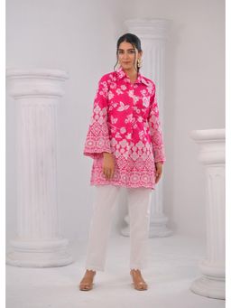 Autumnlane - Shloka Rose Schiffli Cotton Co-Ord (Set of 2)