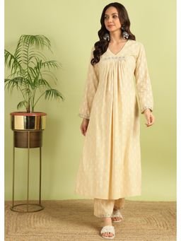 Autumnlane - Shubhi Caramel Cotton Co-Ord (Set of 2)