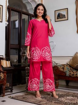 Autumnlane - Ushoshi Rose Cotton Co-Ord (Set of 2)