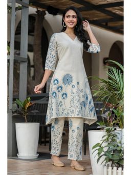 Autumnlane - Vanya Teal Cotton Co-Ord (Set of 2)