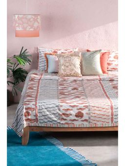 Freedom Tree - Silver Lining Printed Cotton Double Bed Cover