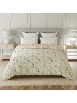 Layers - Lumina Floret Cotton 144 TC Cream Floral Double Reversible Comforter