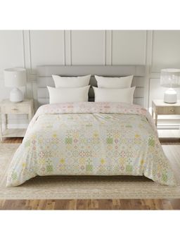 Layers - Lumina Floret Cotton 144 TC Multi-Color Printed Double Reversible Comforter