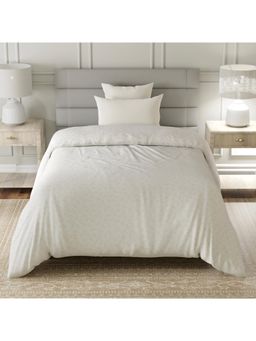 Layers - Lumina Floret Cotton 144 TC White Floral Single Reversible Comforter