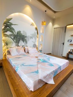 Reysha - Luxury Marble Muse 400 TC Cotton Bedsheet with 2 Pillow Covers