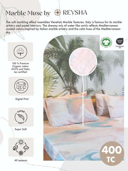 Reysha - Paisley Rose 400 TC Cotton Bedsheet with 2 Pillow Covers