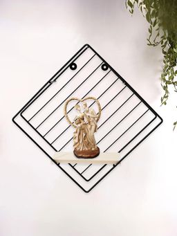 The Better Home - Wall Shelves Metal Decorative Rack Square Shape