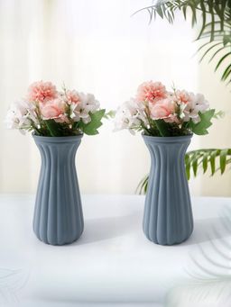 The Better Home - Glass Vase Blue (Pack of 2)
