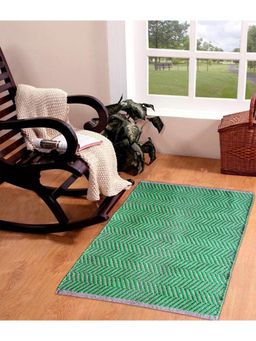 THE HOME TALK - Handmade Jute Rug Dust Proof Decorator Green