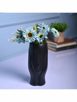 Voncasa - Ceramic Black Color Vase