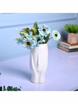 Voncasa - Ceramic White Color Vase