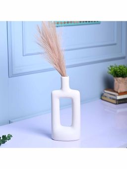 Voncasa - Ceramic White Color Vase