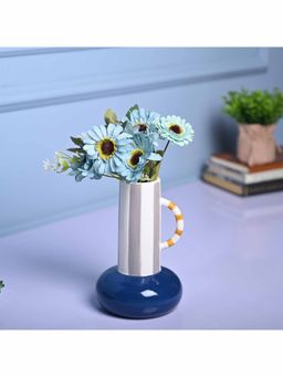 Voncasa - Ceramic Blue Color Vase