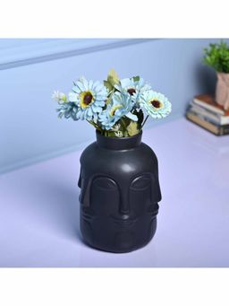Voncasa - Ceramic Black Color Vase