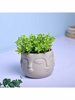 Voncasa - Ceramic Grey Color Vase