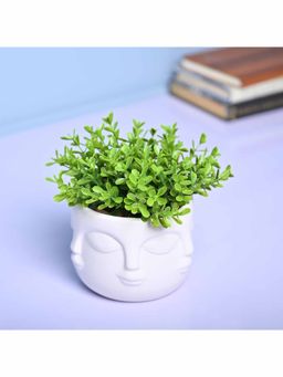 Voncasa - Ceramic White Color Vase