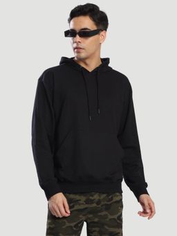 Bene Kleed - Black Men Light Weight Kangaroo Pocket Hoodie