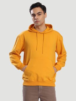 Bene Kleed - Yellow Men Kangaroo Pocket Hoodie