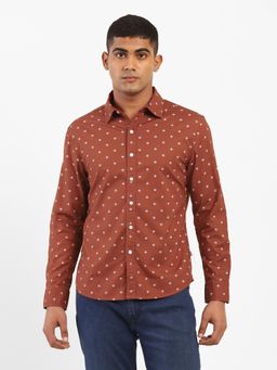 Levi's - Men Red White Slim Fit Casual Shirt