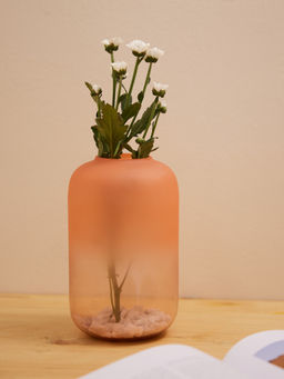 Twig & Twine - Prismatic Frosted Ombre Vase Pink