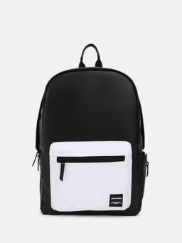 Jack & Jones - Men Colorblocked Black Backpack