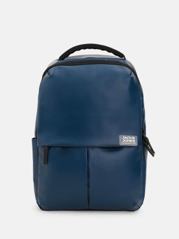 Jack & Jones - Men Solid Navy Blue Backpack