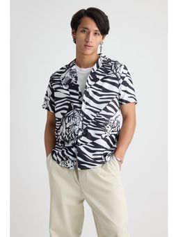 FREAKINS - Monochrome Mens Tiger Shirt