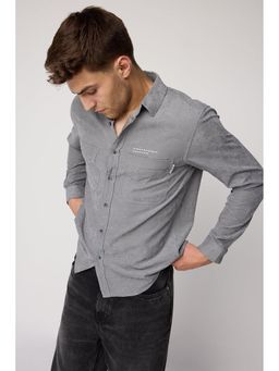 FREAKINS - Mens Charcoal Grey Soft Touch Shirt