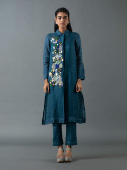 OJA - Green Kurta with Pant (Set of 2)