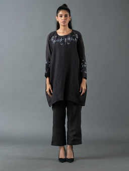 OJA - Black Kurta with Pant (Set of 2)