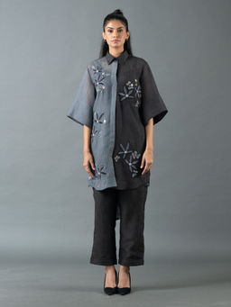 OJA - Black Kurta with Pant (Set of 2)