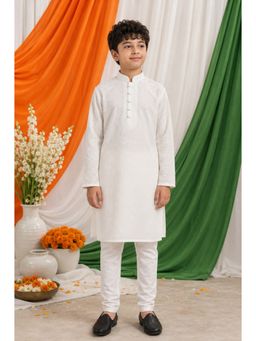 Aarika - White Embroidered Straight Kurta and Pyjama