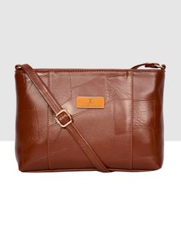 ESBEDA - Tan Color Textured Fancy Sling Bag for Women