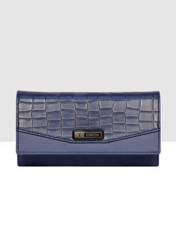 ESBEDA - Blue Color Croco Embossed Wallet for Women