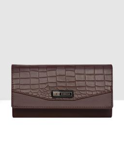 ESBEDA - Brown Color Croco Embossed Wallet for Women