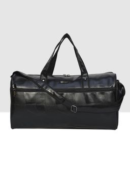 ESBEDA - Black Color Textured Pattern Duffle Bag for Unisex