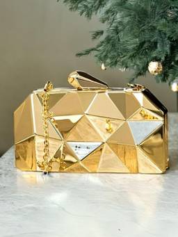 Toobacraft - Handicraft Women's Clutch Bag -Gold