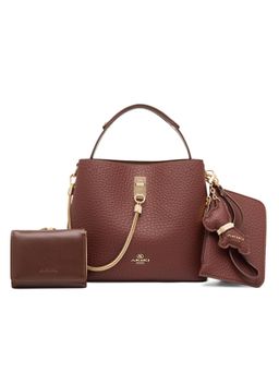 Akiki London - Women's Oxford Sling Bag with Pouch and Wallet (Brown) (Small)