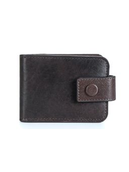 Calfnero - Genuine Leather Lipstick Case With Mirror-Brown