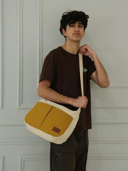 Mona B - The Urban Duo Crossbody Bag-Mustard