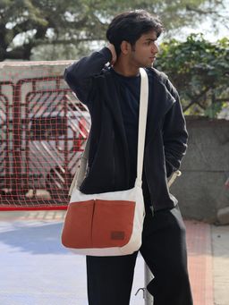 Mona B - The Urban Duo Crossbody Bag- Rust