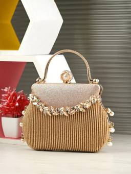 Toobacraft - Handicraft Women's Clutch Bag-Gold