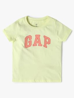 GAP - Girls' Solid Half Sleeves Round Neck T-Shirt